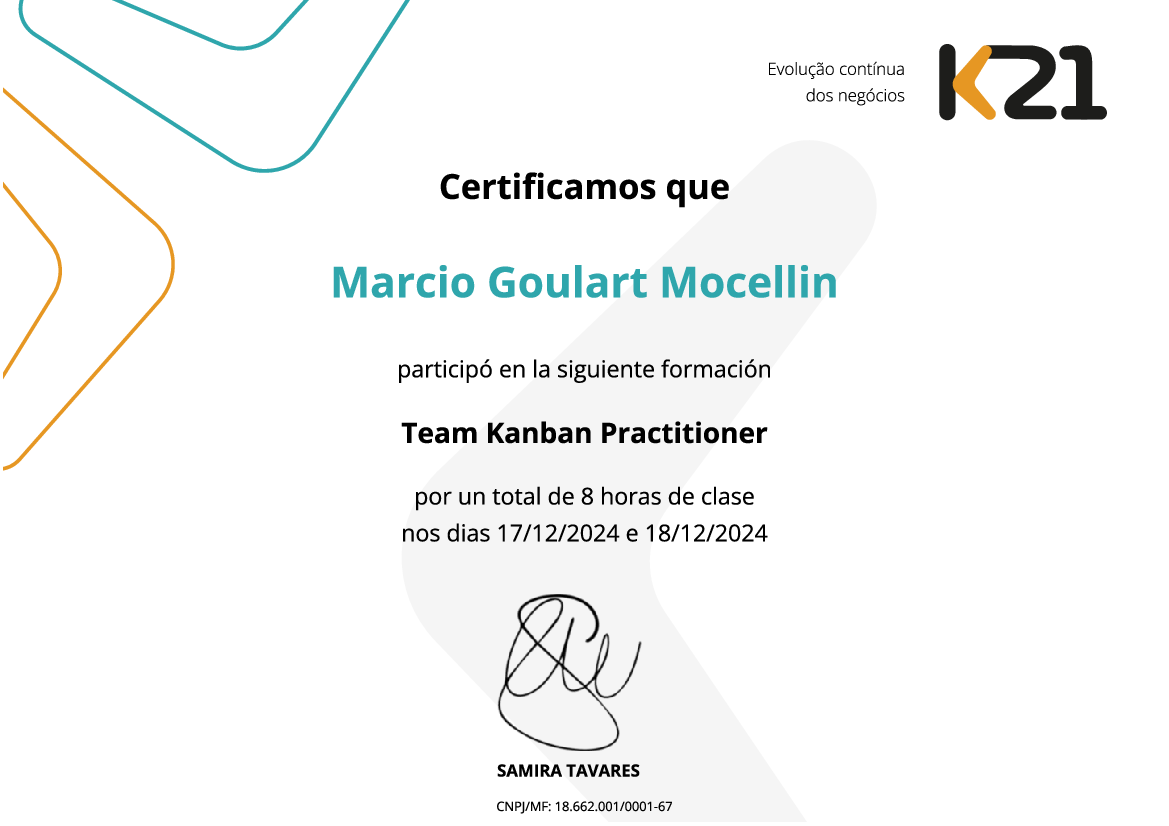 Certificado K21